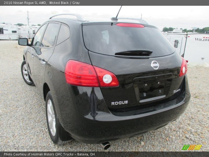 Wicked Black / Gray 2010 Nissan Rogue SL AWD