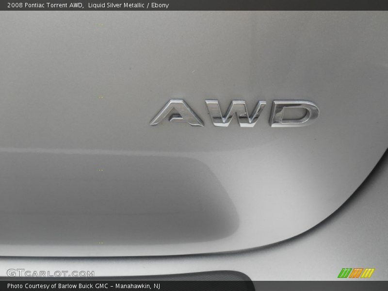 Liquid Silver Metallic / Ebony 2008 Pontiac Torrent AWD