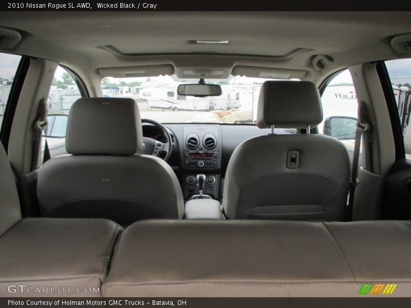 Wicked Black / Gray 2010 Nissan Rogue SL AWD