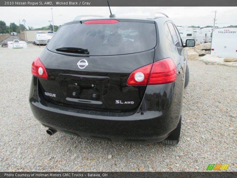 Wicked Black / Gray 2010 Nissan Rogue SL AWD