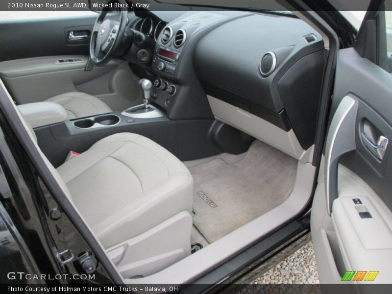 Wicked Black / Gray 2010 Nissan Rogue SL AWD