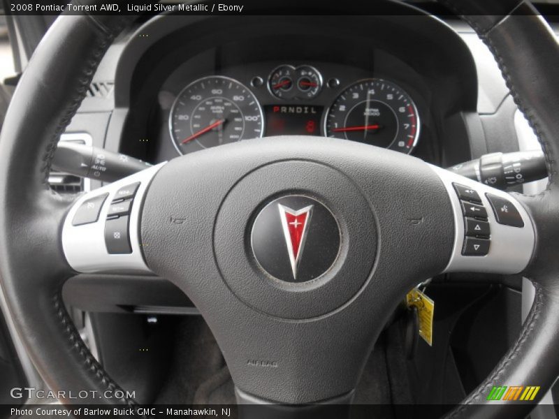 Liquid Silver Metallic / Ebony 2008 Pontiac Torrent AWD
