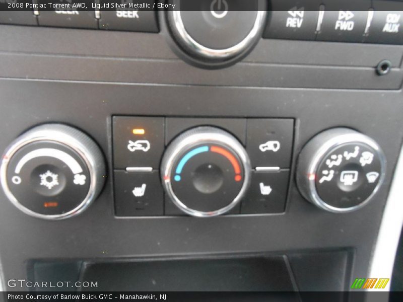 Liquid Silver Metallic / Ebony 2008 Pontiac Torrent AWD