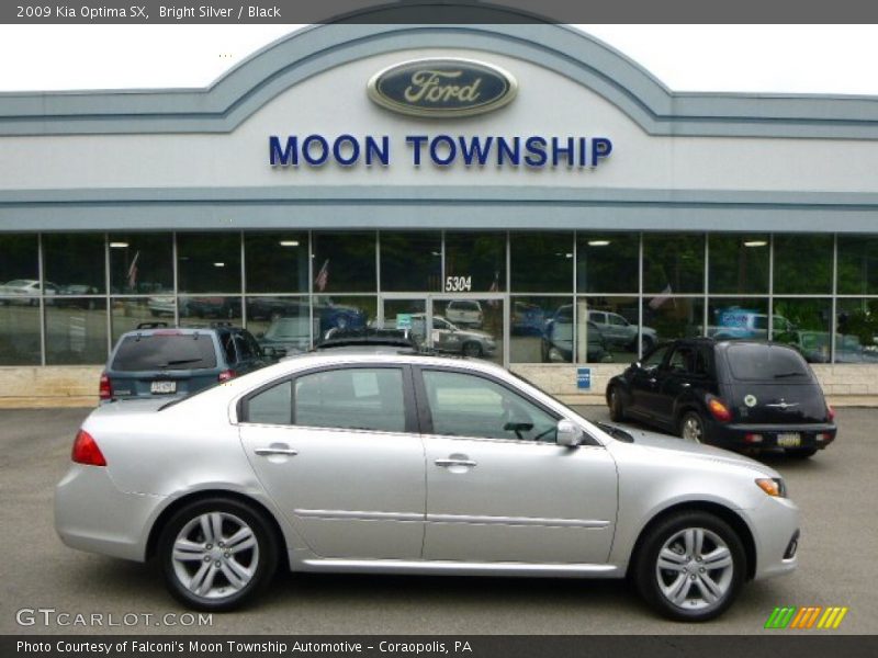 Bright Silver / Black 2009 Kia Optima SX