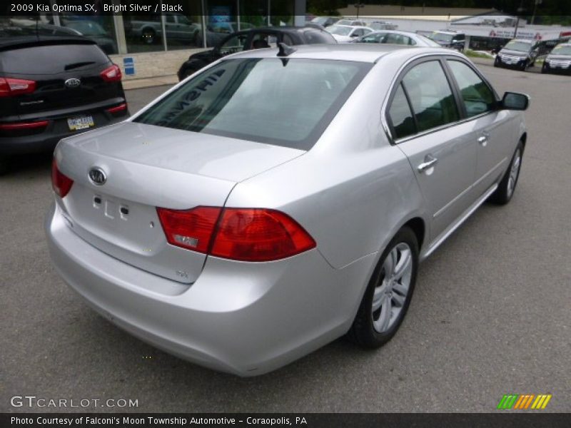 Bright Silver / Black 2009 Kia Optima SX