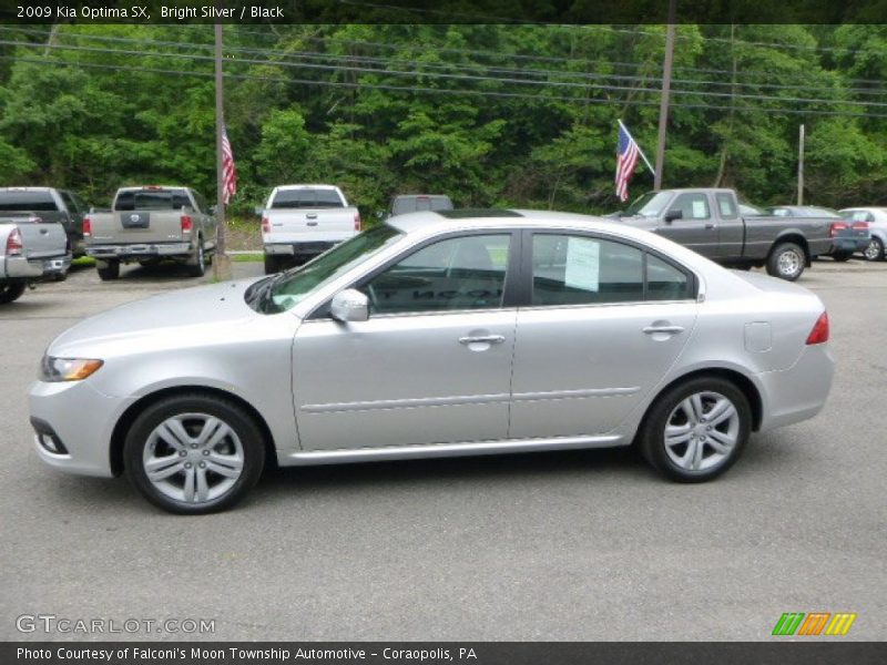 Bright Silver / Black 2009 Kia Optima SX