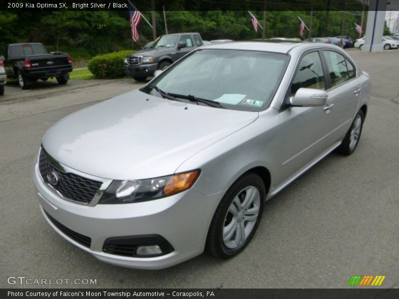 Bright Silver / Black 2009 Kia Optima SX