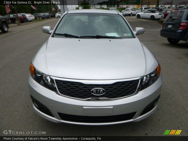 Bright Silver / Black 2009 Kia Optima SX