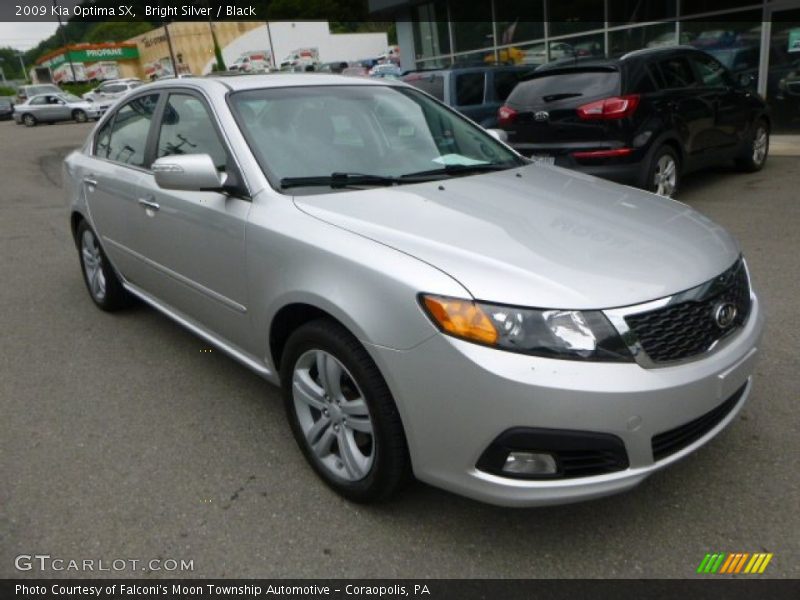 Bright Silver / Black 2009 Kia Optima SX