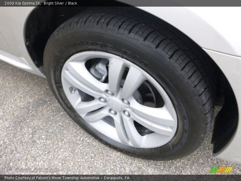 Bright Silver / Black 2009 Kia Optima SX