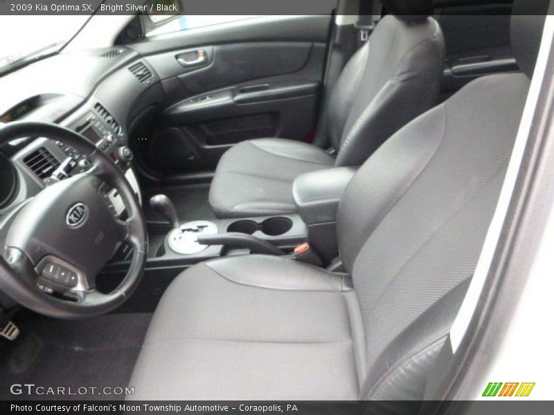Bright Silver / Black 2009 Kia Optima SX