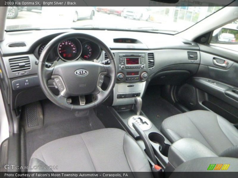 Bright Silver / Black 2009 Kia Optima SX