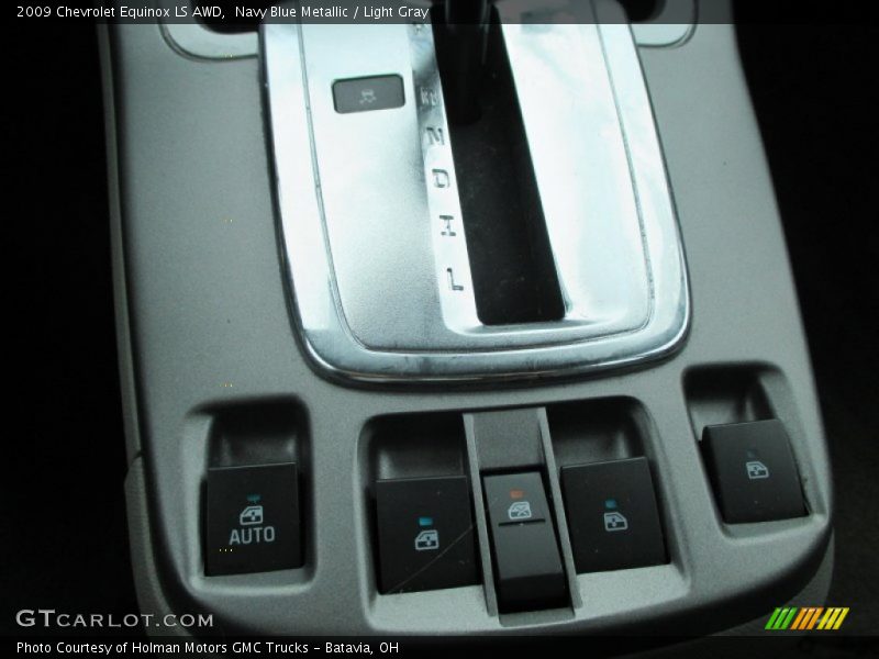 Navy Blue Metallic / Light Gray 2009 Chevrolet Equinox LS AWD