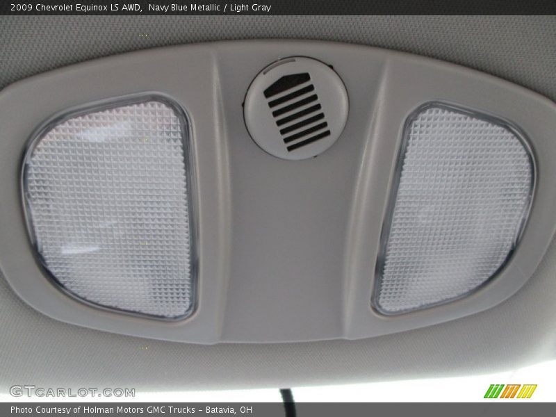 Navy Blue Metallic / Light Gray 2009 Chevrolet Equinox LS AWD