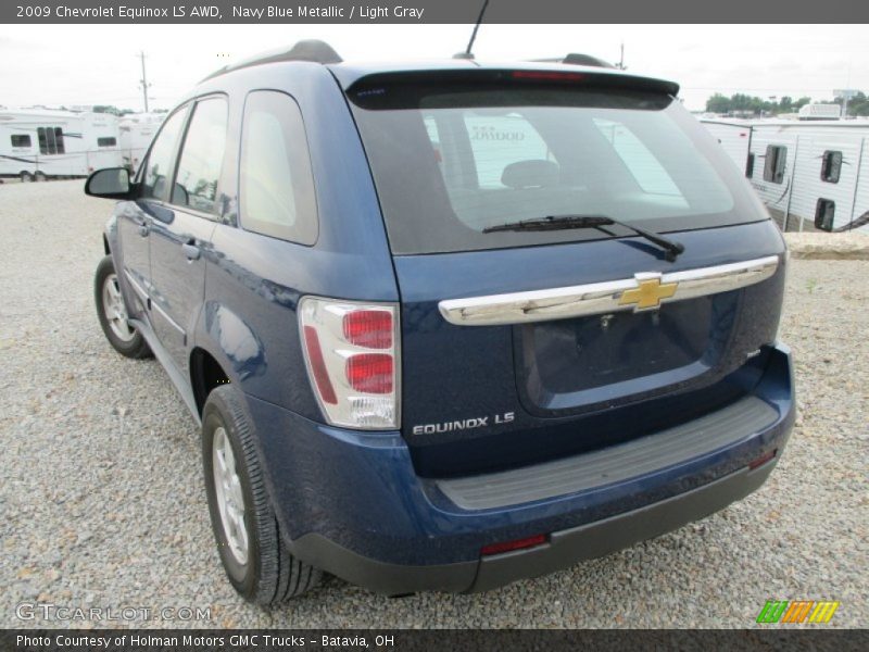 Navy Blue Metallic / Light Gray 2009 Chevrolet Equinox LS AWD