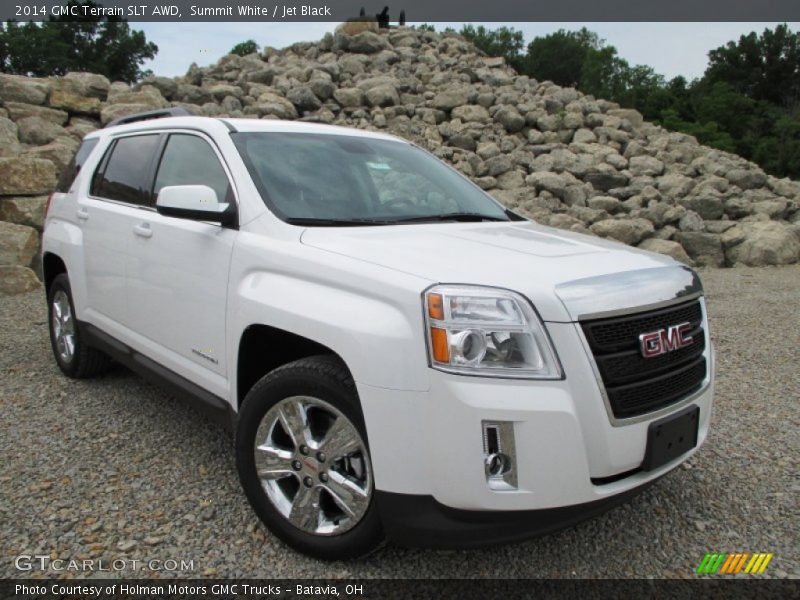 Summit White / Jet Black 2014 GMC Terrain SLT AWD