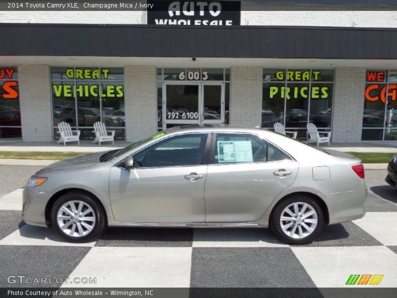 Champagne Mica / Ivory 2014 Toyota Camry XLE