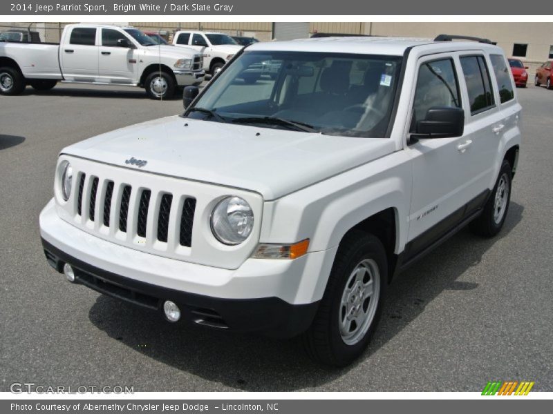 Bright White / Dark Slate Gray 2014 Jeep Patriot Sport