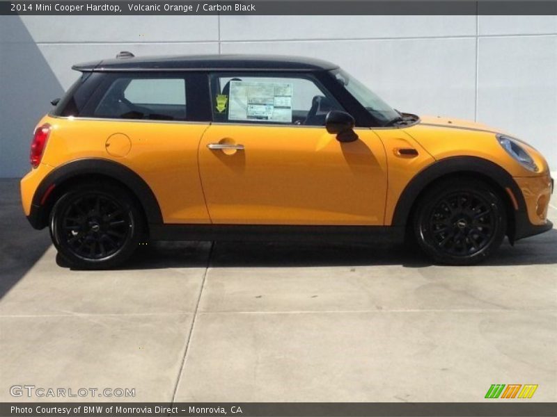 Volcanic Orange / Carbon Black 2014 Mini Cooper Hardtop