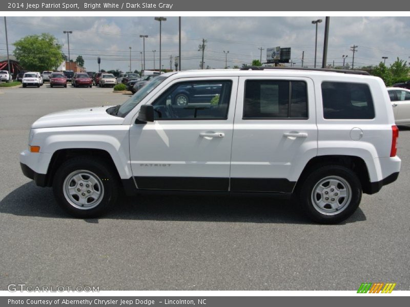 Bright White / Dark Slate Gray 2014 Jeep Patriot Sport