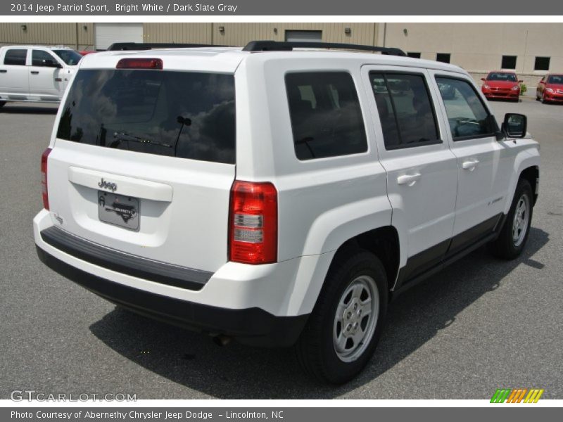 Bright White / Dark Slate Gray 2014 Jeep Patriot Sport