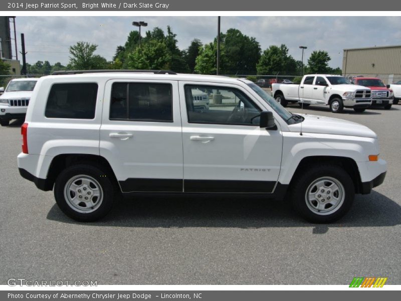 Bright White / Dark Slate Gray 2014 Jeep Patriot Sport