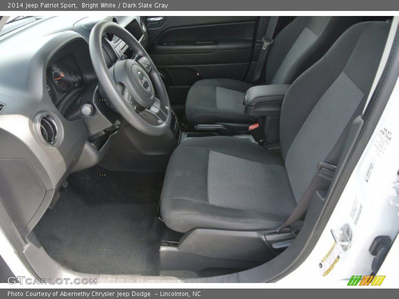 Bright White / Dark Slate Gray 2014 Jeep Patriot Sport