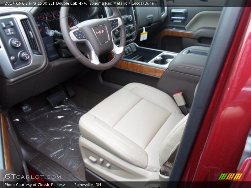  2014 Sierra 1500 SLT Double Cab 4x4 Cocoa/Dune Interior