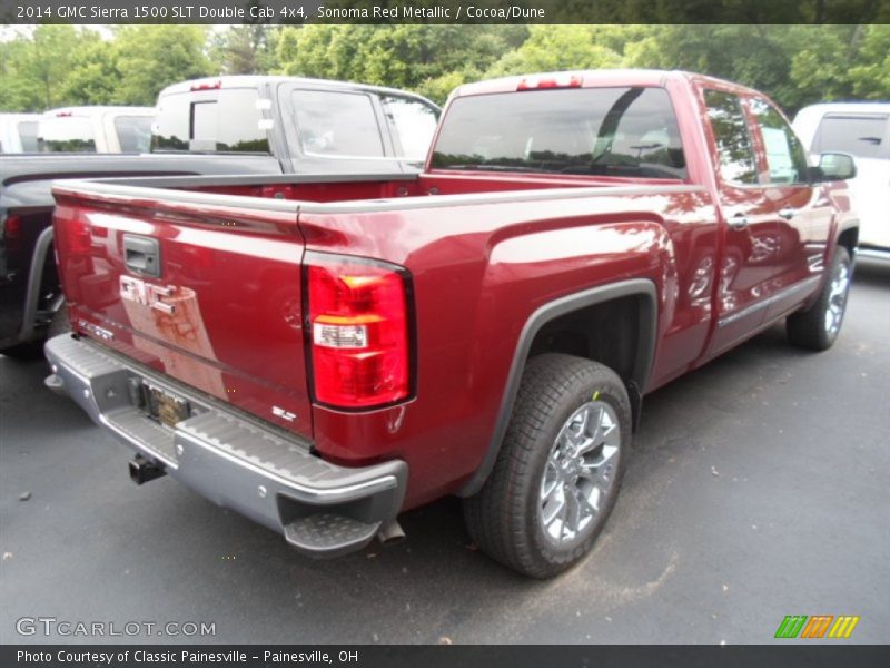 Sonoma Red Metallic / Cocoa/Dune 2014 GMC Sierra 1500 SLT Double Cab 4x4