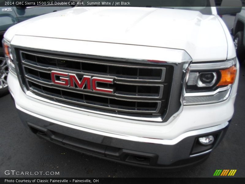 Summit White / Jet Black 2014 GMC Sierra 1500 SLE Double Cab 4x4