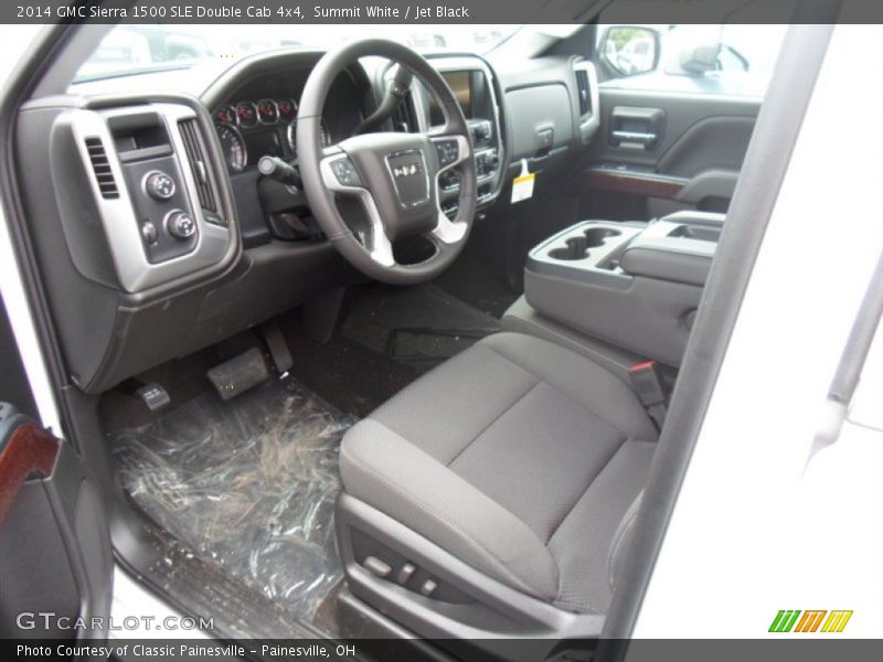 Summit White / Jet Black 2014 GMC Sierra 1500 SLE Double Cab 4x4