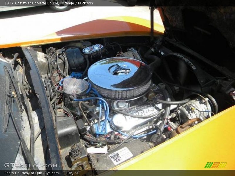 Orange / Buckskin 1977 Chevrolet Corvette Coupe