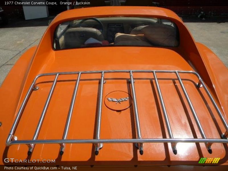 Orange / Buckskin 1977 Chevrolet Corvette Coupe