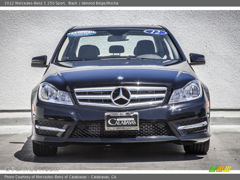 Black / Almond Beige/Mocha 2012 Mercedes-Benz C 250 Sport