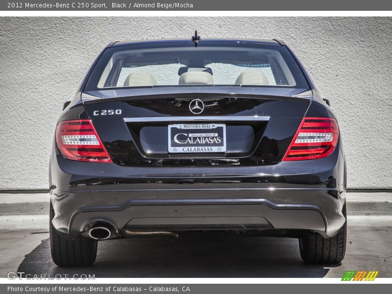 Black / Almond Beige/Mocha 2012 Mercedes-Benz C 250 Sport