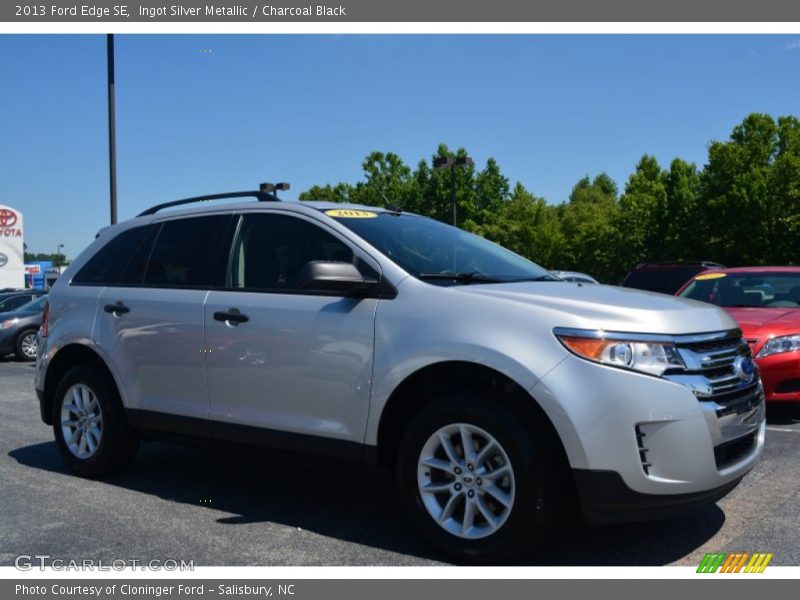 Ingot Silver Metallic / Charcoal Black 2013 Ford Edge SE