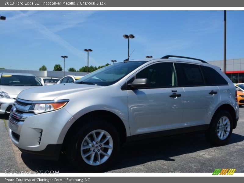 Ingot Silver Metallic / Charcoal Black 2013 Ford Edge SE