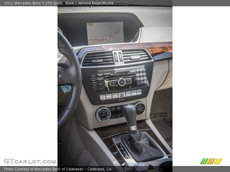 Black / Almond Beige/Mocha 2012 Mercedes-Benz C 250 Sport