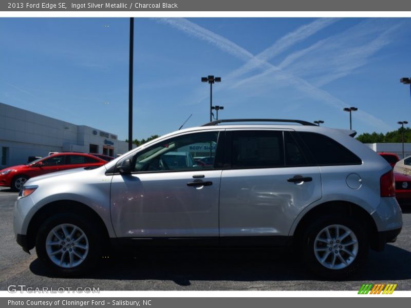 Ingot Silver Metallic / Charcoal Black 2013 Ford Edge SE