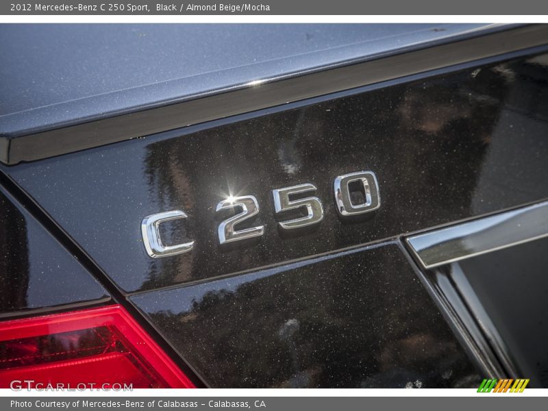 Black / Almond Beige/Mocha 2012 Mercedes-Benz C 250 Sport