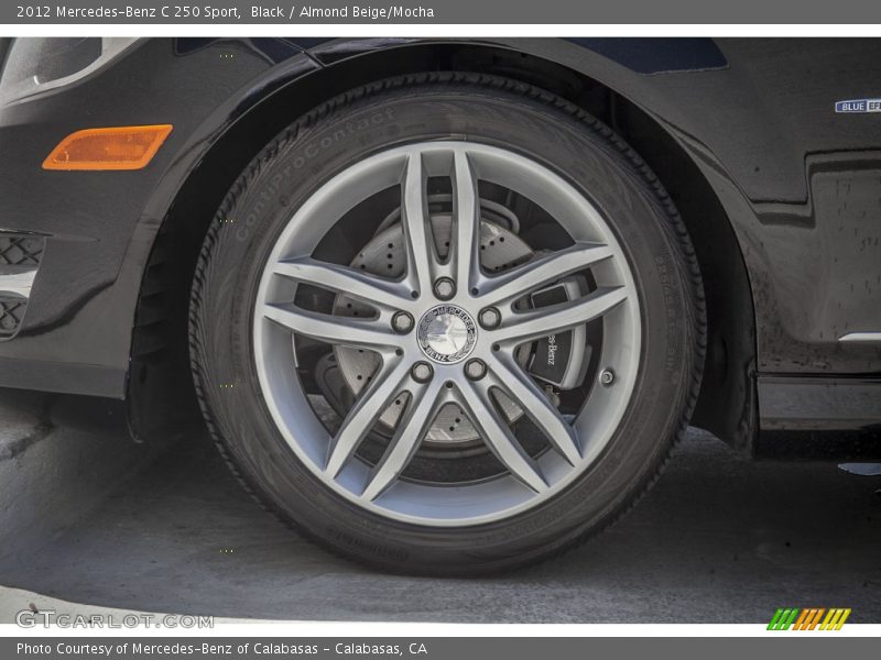 Black / Almond Beige/Mocha 2012 Mercedes-Benz C 250 Sport