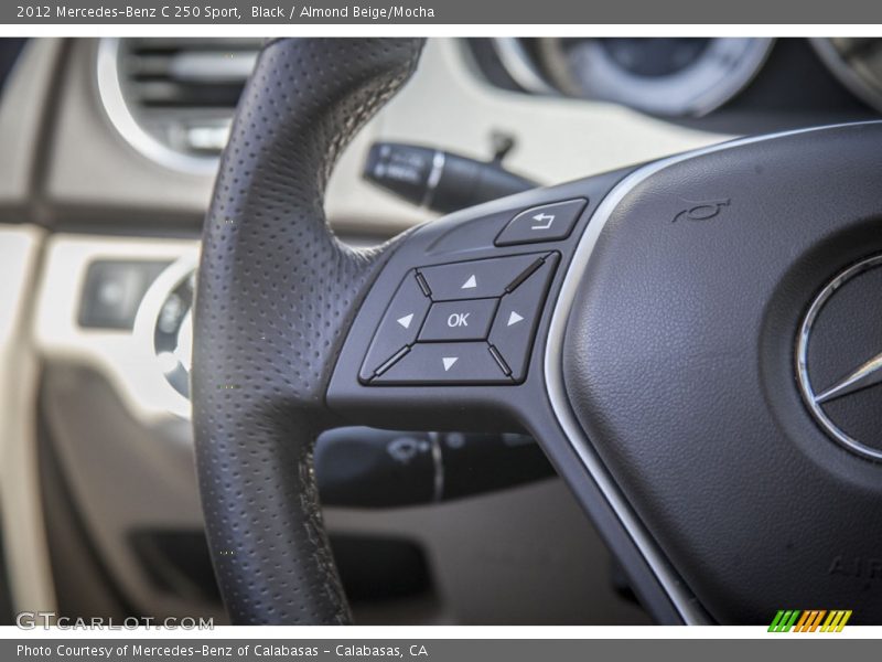 Black / Almond Beige/Mocha 2012 Mercedes-Benz C 250 Sport