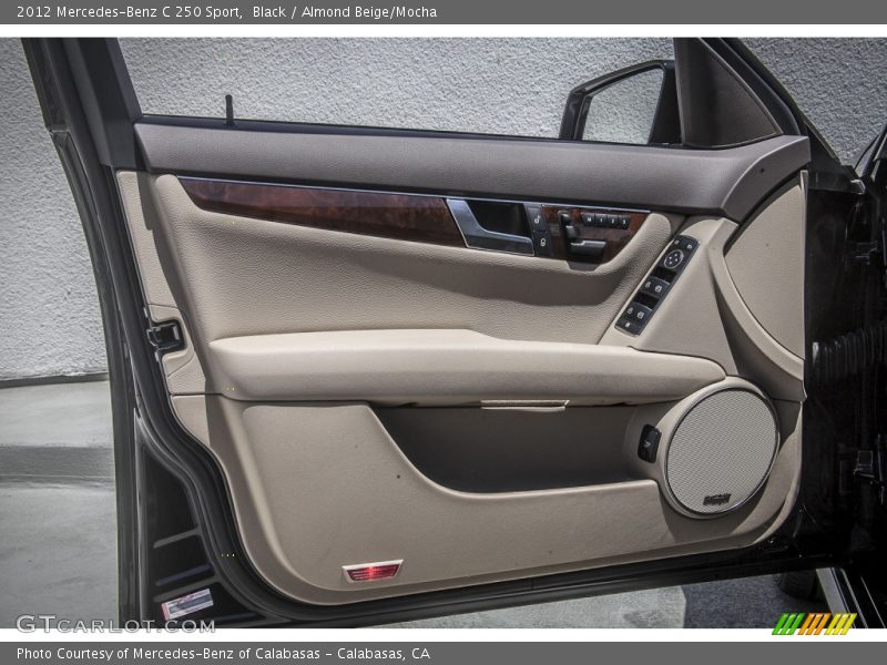 Black / Almond Beige/Mocha 2012 Mercedes-Benz C 250 Sport