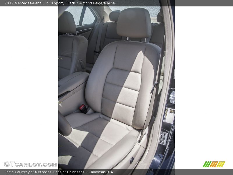 Black / Almond Beige/Mocha 2012 Mercedes-Benz C 250 Sport