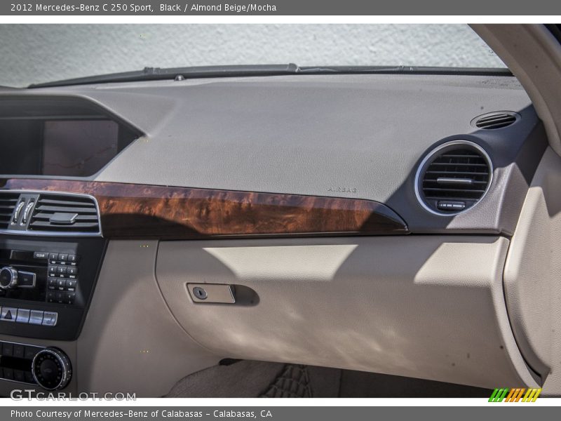 Black / Almond Beige/Mocha 2012 Mercedes-Benz C 250 Sport