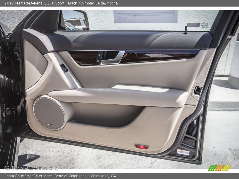 Black / Almond Beige/Mocha 2012 Mercedes-Benz C 250 Sport
