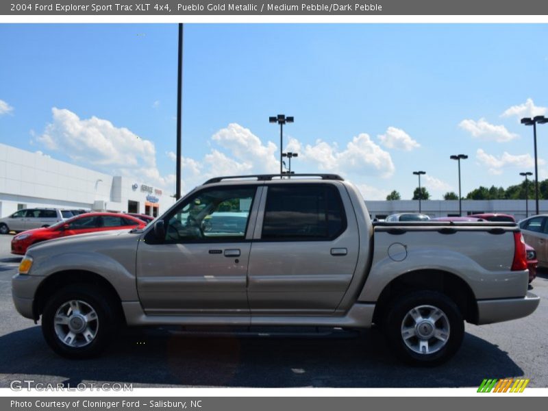 Pueblo Gold Metallic / Medium Pebble/Dark Pebble 2004 Ford Explorer Sport Trac XLT 4x4