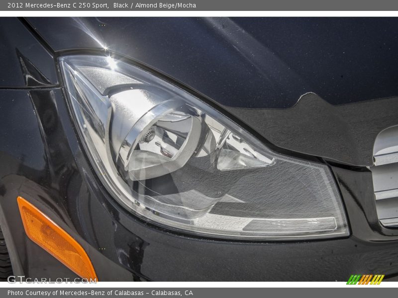 Black / Almond Beige/Mocha 2012 Mercedes-Benz C 250 Sport