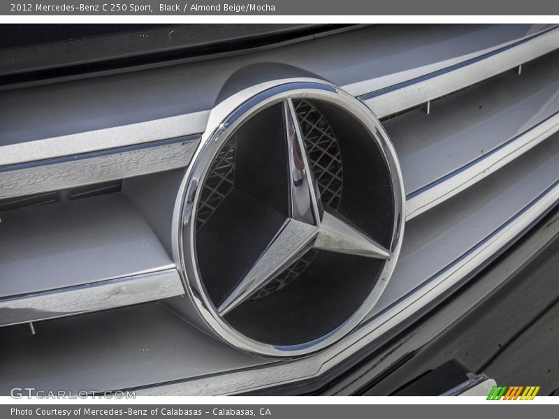 Black / Almond Beige/Mocha 2012 Mercedes-Benz C 250 Sport
