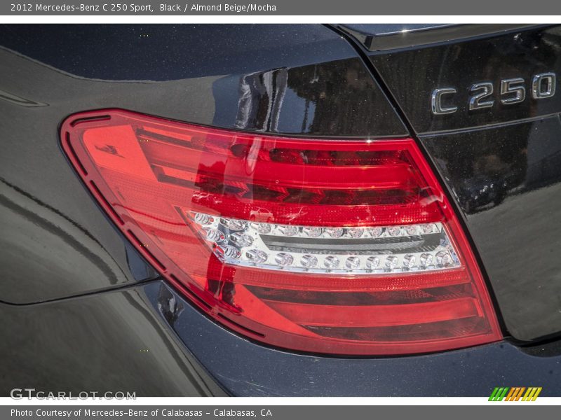 Black / Almond Beige/Mocha 2012 Mercedes-Benz C 250 Sport